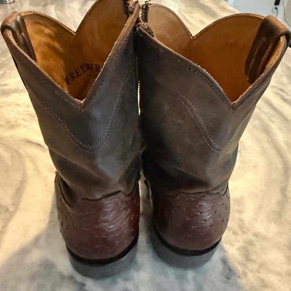 Freebird by Steven Desperado Ostrich Leather Boots - Size 13 - Picture 4 of 7